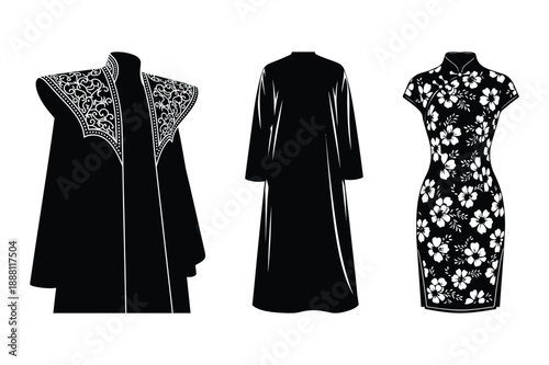 Collection of Diverse Traditional Outfits and Dresses