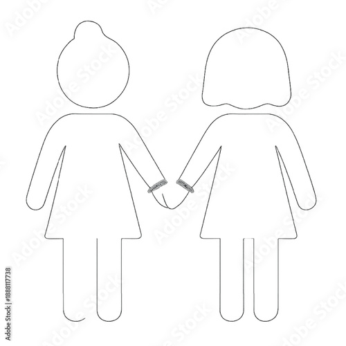 Girl best friends silhouette wearing braided bracelets