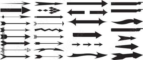 Black vector arrows collection. Arrow. Cursor. Arrow vector icon.