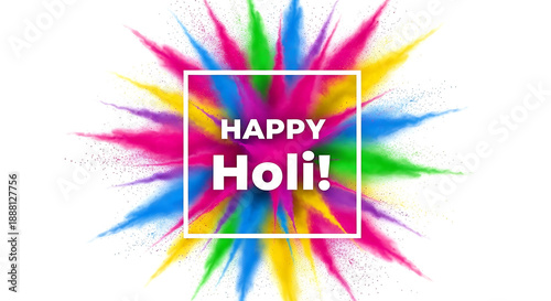 Celebrating holi with colorful joy