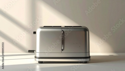 Minimal Two-Slot Toaster Kitchen Appliance