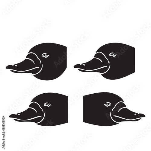 1. Platypus Face Silhouette Vector — Black & White Minimal Illustration
2. Platypus Head Icon — Simple Silhouette Art for Logo & Design
3. Platypus Portrait Silhouette — Wildlife Vector Graphic Black 