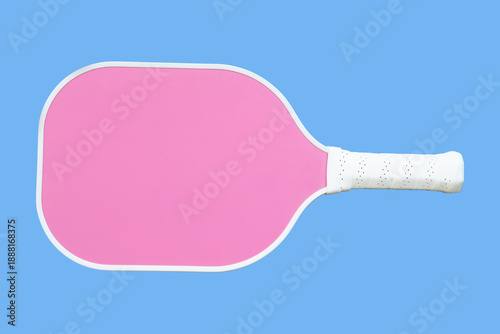 Mockup of a white pickleball racket