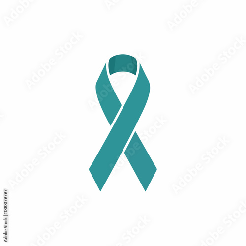 Medical Green Ribbon Symbol
