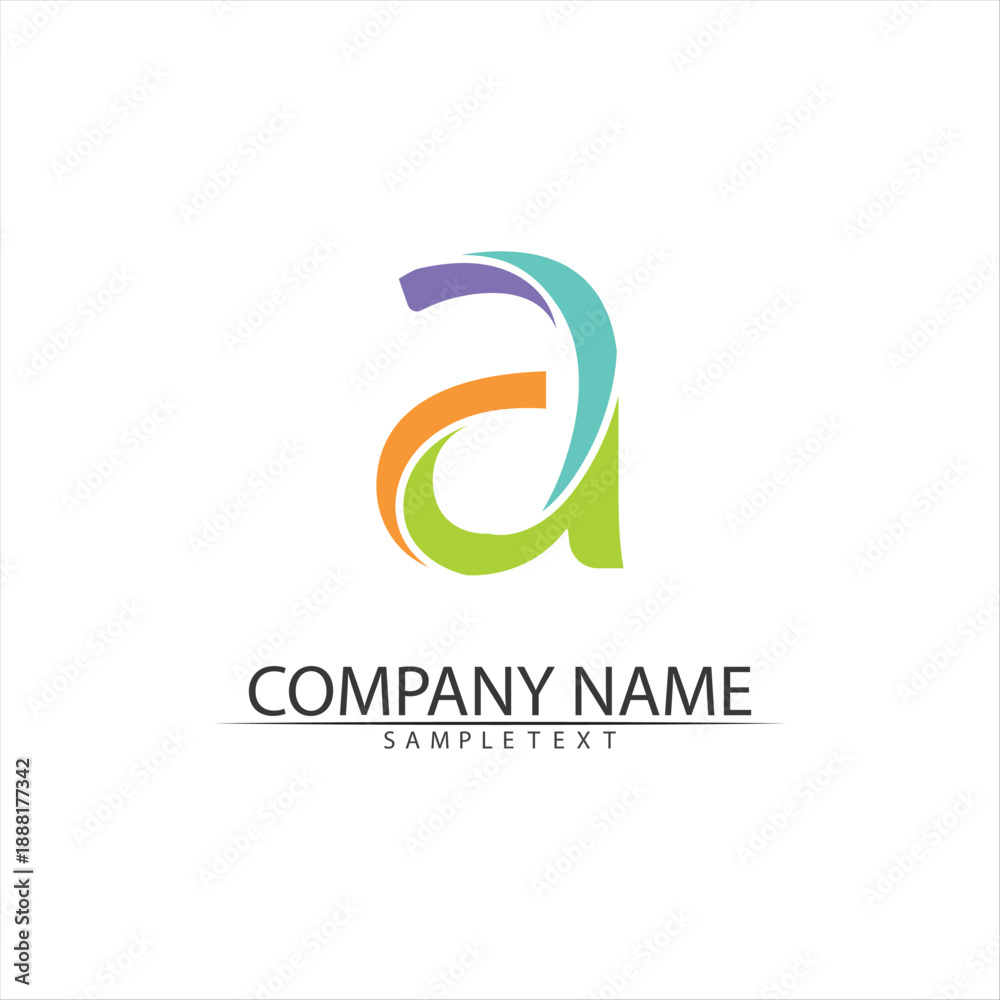 Obraz premium A Letter Logo Template