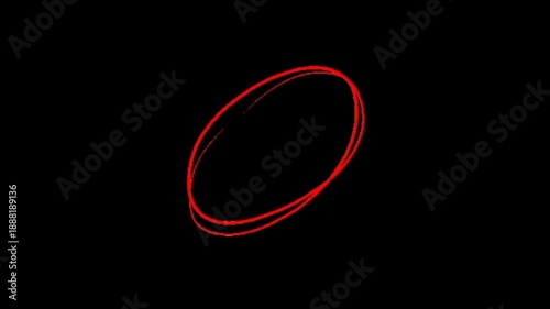 Focus on the target with this dynamic red hand-drawn circle and arrow animation, perfect for highlighting key details in your edits.
