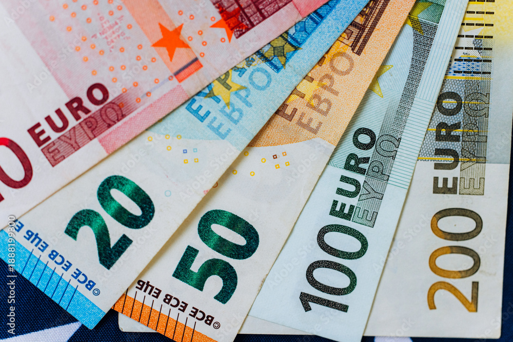 custom made wallpaper toronto digitalEuro cash. Many Euro banknotes of different values.Banknotes of the european union.