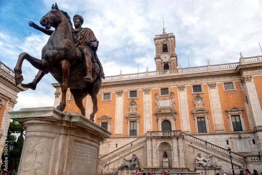 Fototapeta premium Colina Capitolina en Roma, Italia
