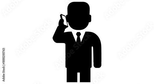 businessman talking on phone in a corporate setting representing modern communication business connections and professional customer support