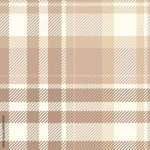 Sensual background texture vector, luxury fabric plaid seamless. Kilt textile tartan pattern check in light and ivory colors.