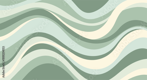 Abstract wavy pattern with earth tones in flat design