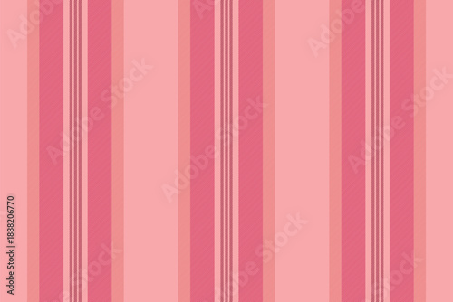 Manufacture seamless background vertical, 40s vector stripe fabric. Hipster texture textile pattern lines in red and pink colors.