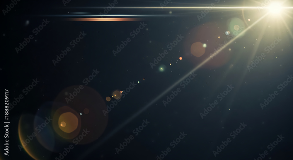 Fototapeta premium A blurry astronomical scene with a bright light source