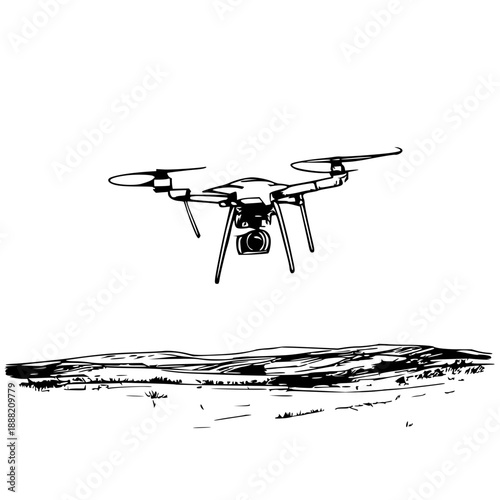 Breathtaking Aerial View: Drone Captures Lush Green Landscape from Above, Showcasing Nature's Serenity and Expansive Beauty