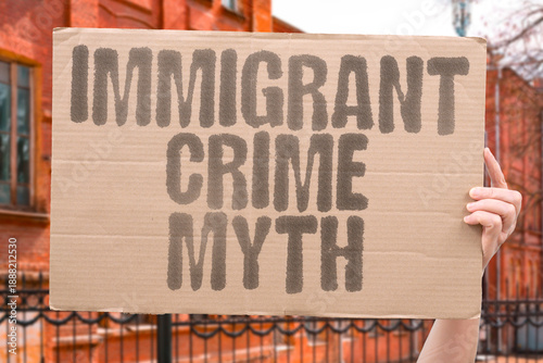 Canvastavla "Immigrant Crime Myth" Statistics contradict common beliefs
