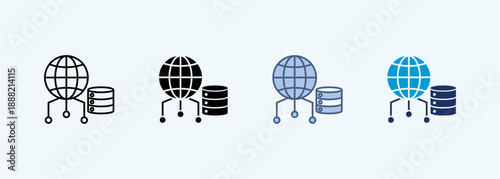 big data multiple style icon collection