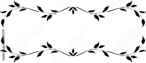 black and white set of delimiters for text, dividers