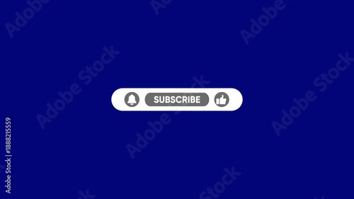 Subscribe button with bell and thumbs up on blue background for youtube social media subscription bell thumbs up youtube