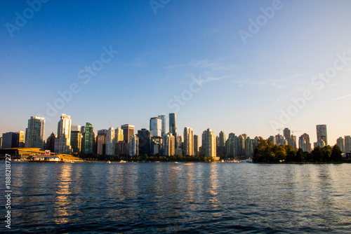 Beautiful skyline of Vancouver downtown
