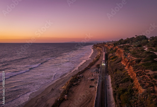 Pacific Coaster Train in Del Mar, California