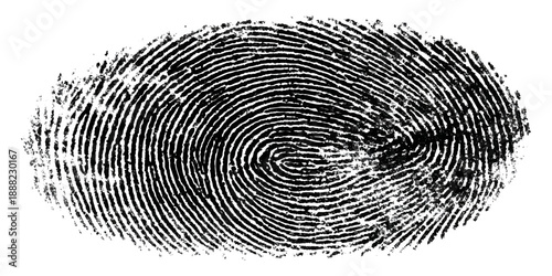 Grunge fingerprint texture background. vector ink splatters distressed brush stroke overlay. crime investigation fingerprint art print featuring damaged marks.