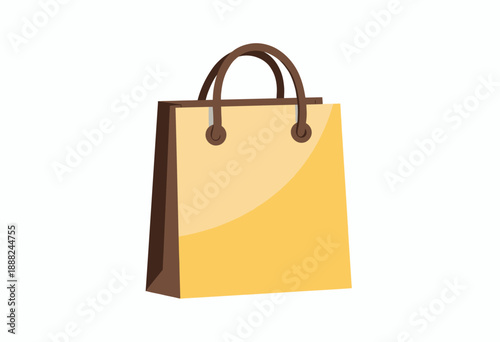 Elegant Minimalist Shopping Bag with Leather Handles and Sleek Design Ideal for Eco-Friendly Personalized Retail Experiences and Fashionable Purchases