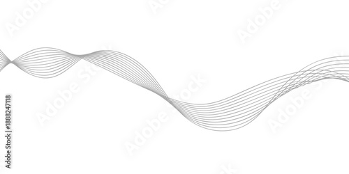 Blue abstract wave background design featuring a fluid vector pattern of flowing gradient lines and light blue curves for a professional digital technology business wallpaper