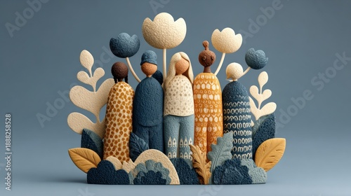 Creative design for Human Rights Day social media post with symbolic unity and diversity elements