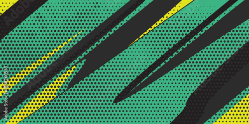 Abstract car decal wrap background design, grunge halftone splash striking motorsport racing stripes, sporty modern speedy sticker vinyl livery vector illustration claw tear. vektor