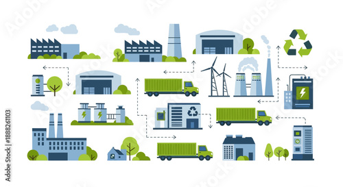 Sustainable Logistics and Transportation Network with Renewable Energy.