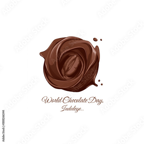 Rich chocolate swirl for World Chocolate Day celebrations