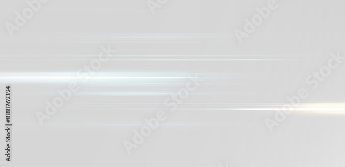 Foto Blue neon lines with glowing particles and smooth lines, futuristic energy trail overlay on transparent background, abstract digital signal and high speed connection (png)