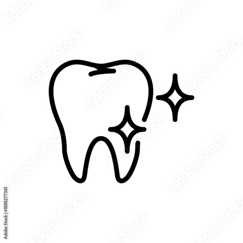 歯のホワイトニングをイメージしたアイコン