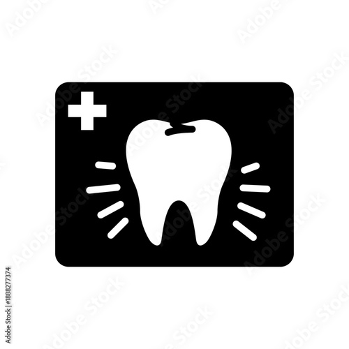 歯のレントゲン検査をイメージしたアイコン