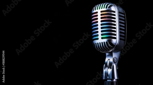 a modern podcast microphone