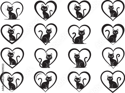 Cat Heart Svg,cat Lover Svg