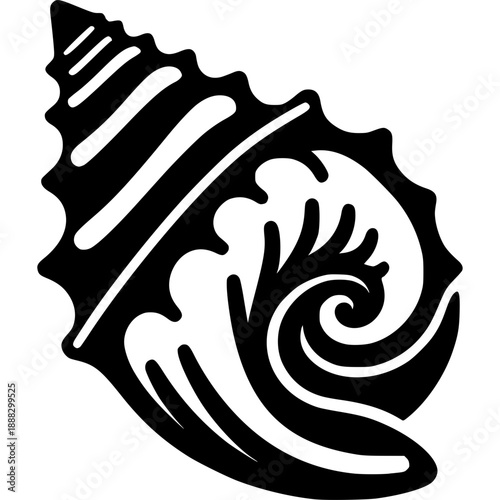 Conch Shell Icon Vector