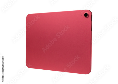 Wallpaper Mural Rear view of pink tablet isolated on transparent background. Back side of tablet PC mockup for copy space. Torontodigital.ca