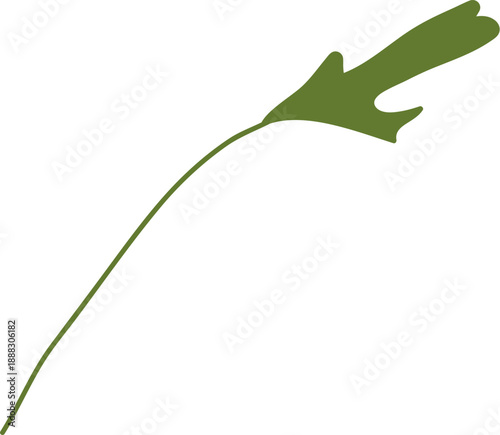 Arugula Leaf Silhouette