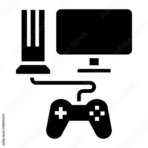 playing game Solid icon