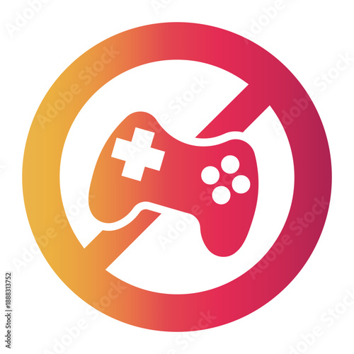 playing game Gradient icon