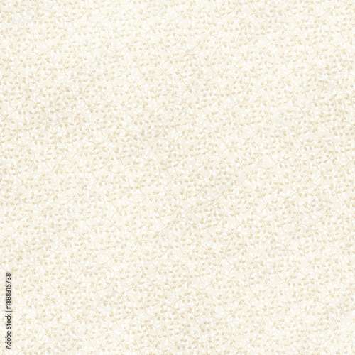 Cream beige seamless floral vine pattern with subtle watercolor texture. Minimal botanical background ideal for wedding stationery, packaging, fabric, and elegant decor.