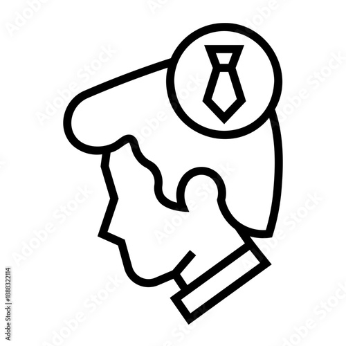 workaholic Line Icon