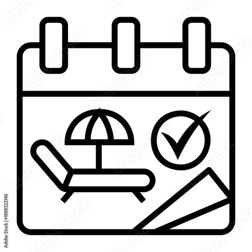 workaholic Line Icon