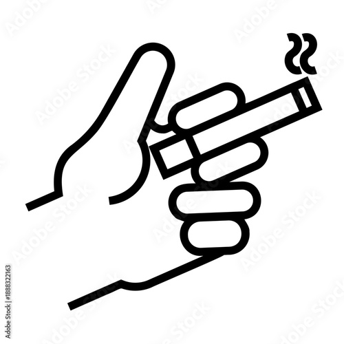 workaholic Line Icon