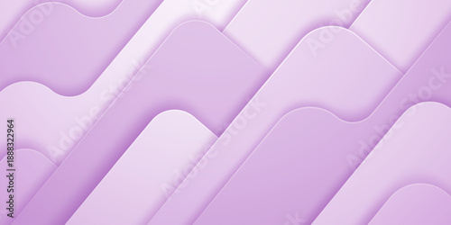 A soft, abstract illustration featuring wavy, layered, purple shapes with subtle shading and smooth curves, creating a calming atmosphere.