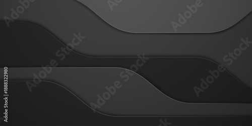 Dark, abstract, wavy background with smooth, curved lines and subtle shading, creating a sense of depth and visual interest.