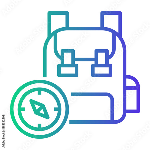 adventure Line Gradient Icon