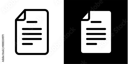 Document File Text Page Icon for Business Data and Report