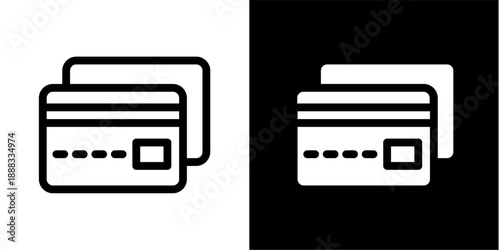 Credit Card Payment Finance Icon for Business and Online Transaction